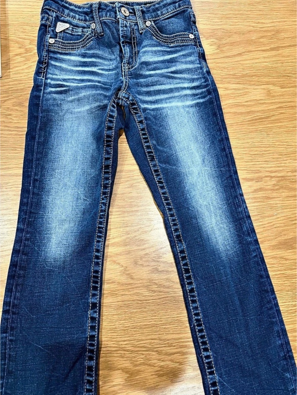 Salvage Buckles Kids Blue Jeans